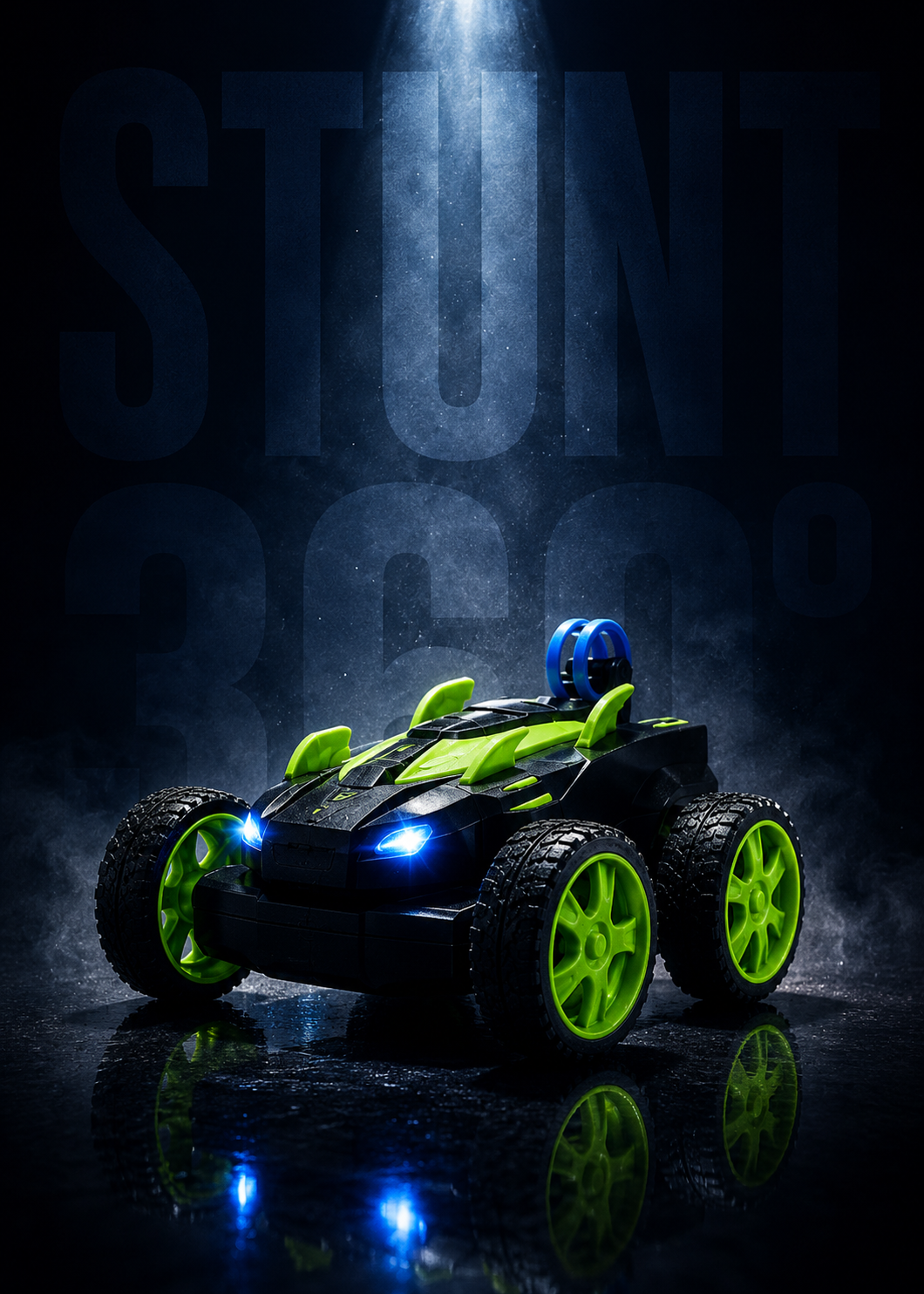 Premium 360° RC Stunt Car with LED Lights & Remote Control | High Speed Rechargeable Stunt Racing Toy for Kids | Buy Online in India