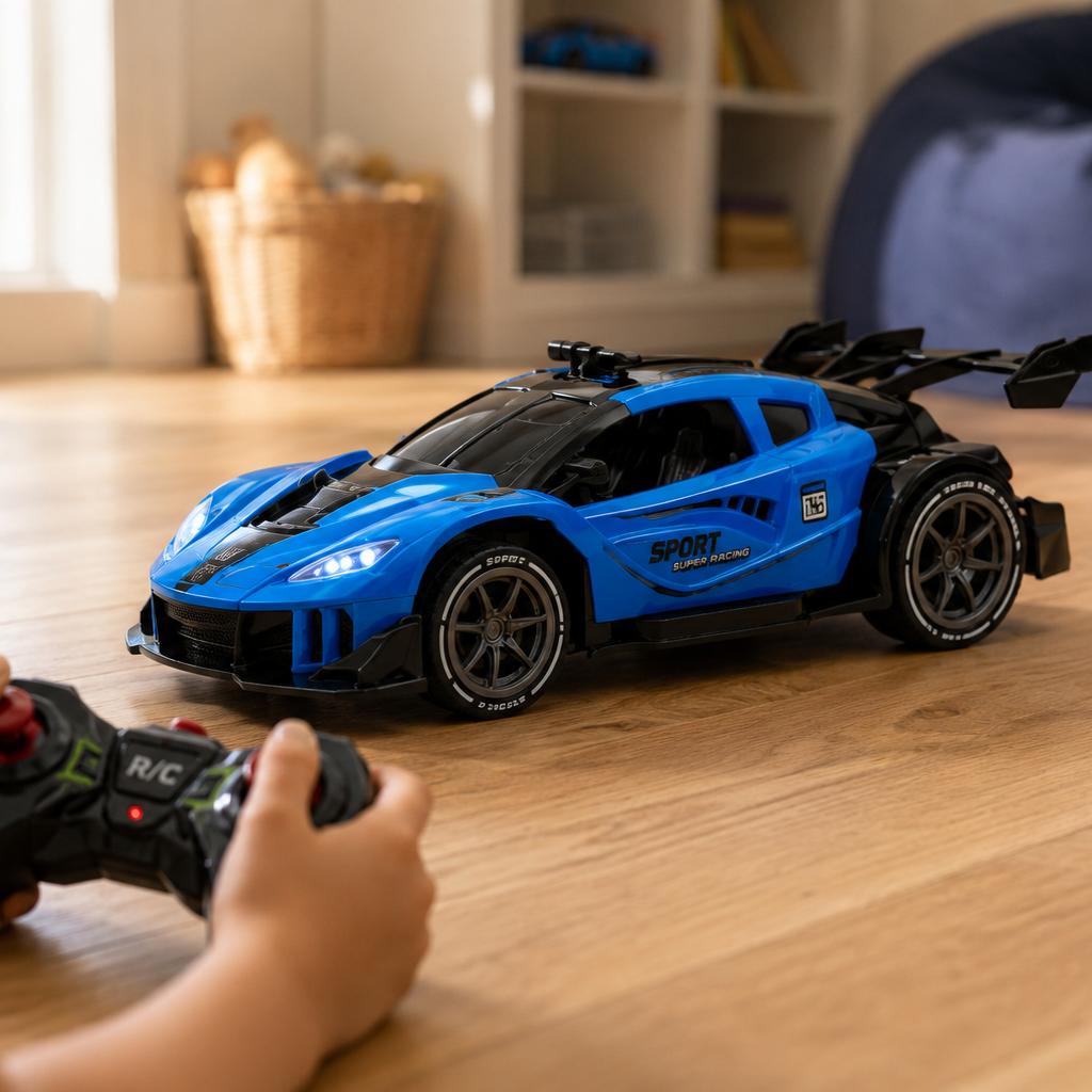 Blue Remote Control Sports Car