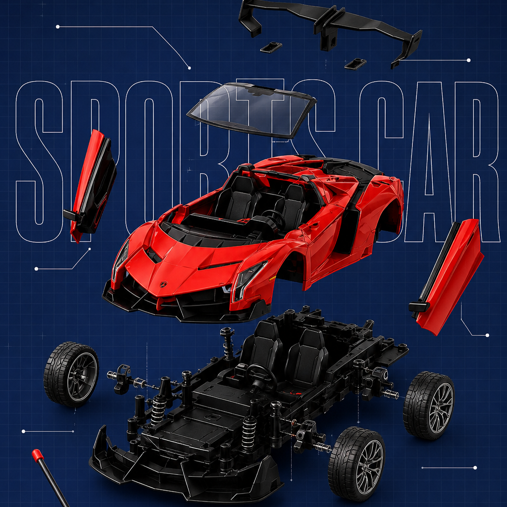 Red Sports Remote Control Car