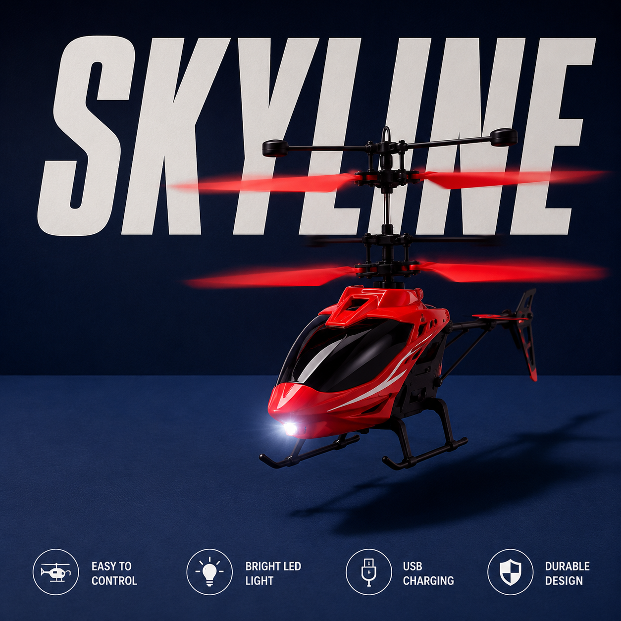 Skyline Red Remote Control Helicopter