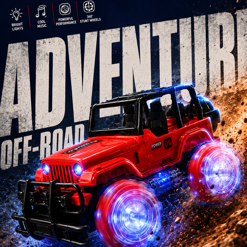 Adventure Off-Road Light Up Tyres Truck