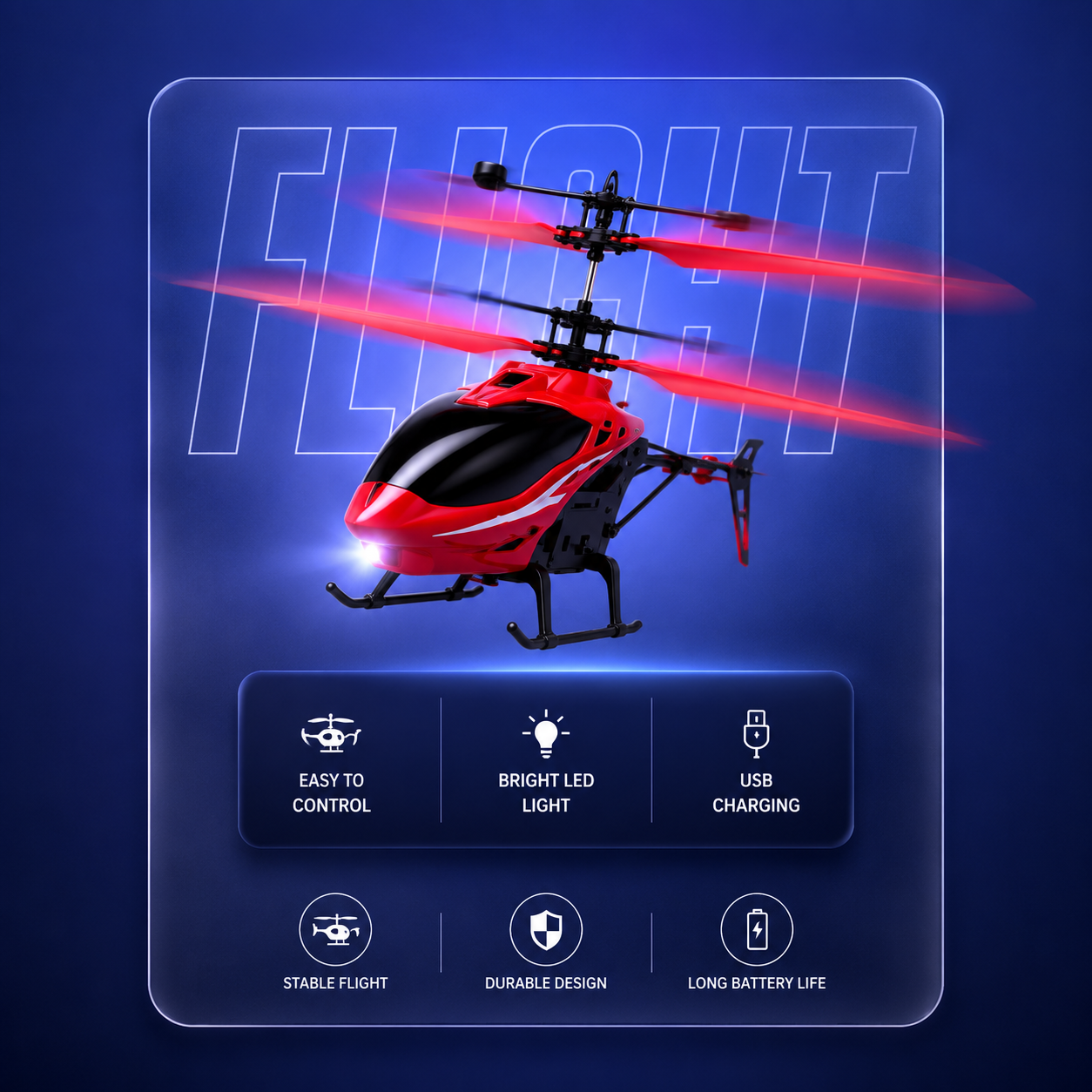 Skyline Red Remote Control Helicopter