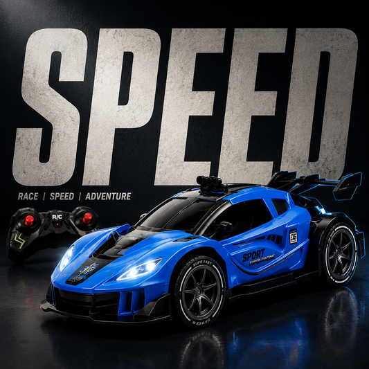 Blue Remote Control Sports Car