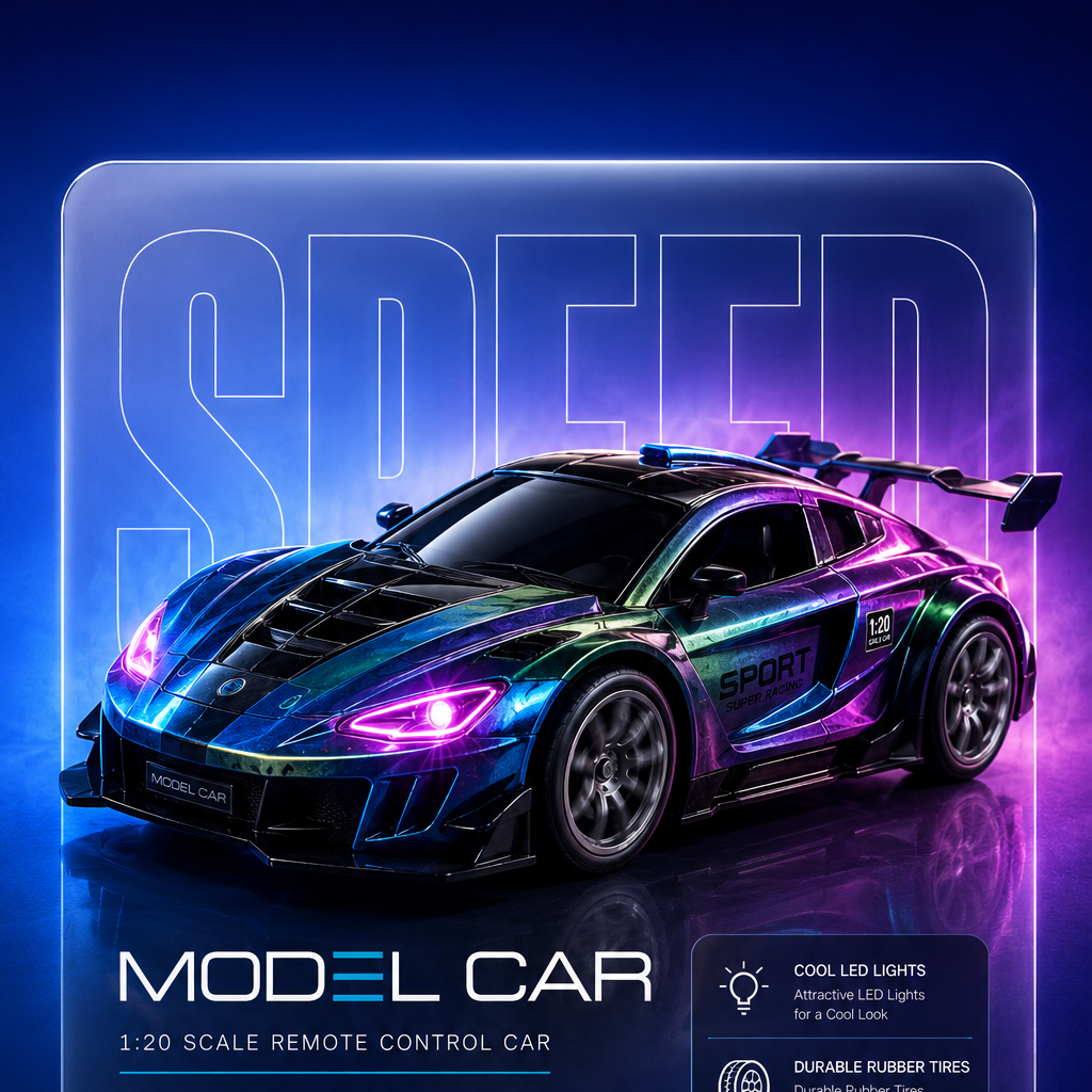 Remote Control Model Navy Blue Car