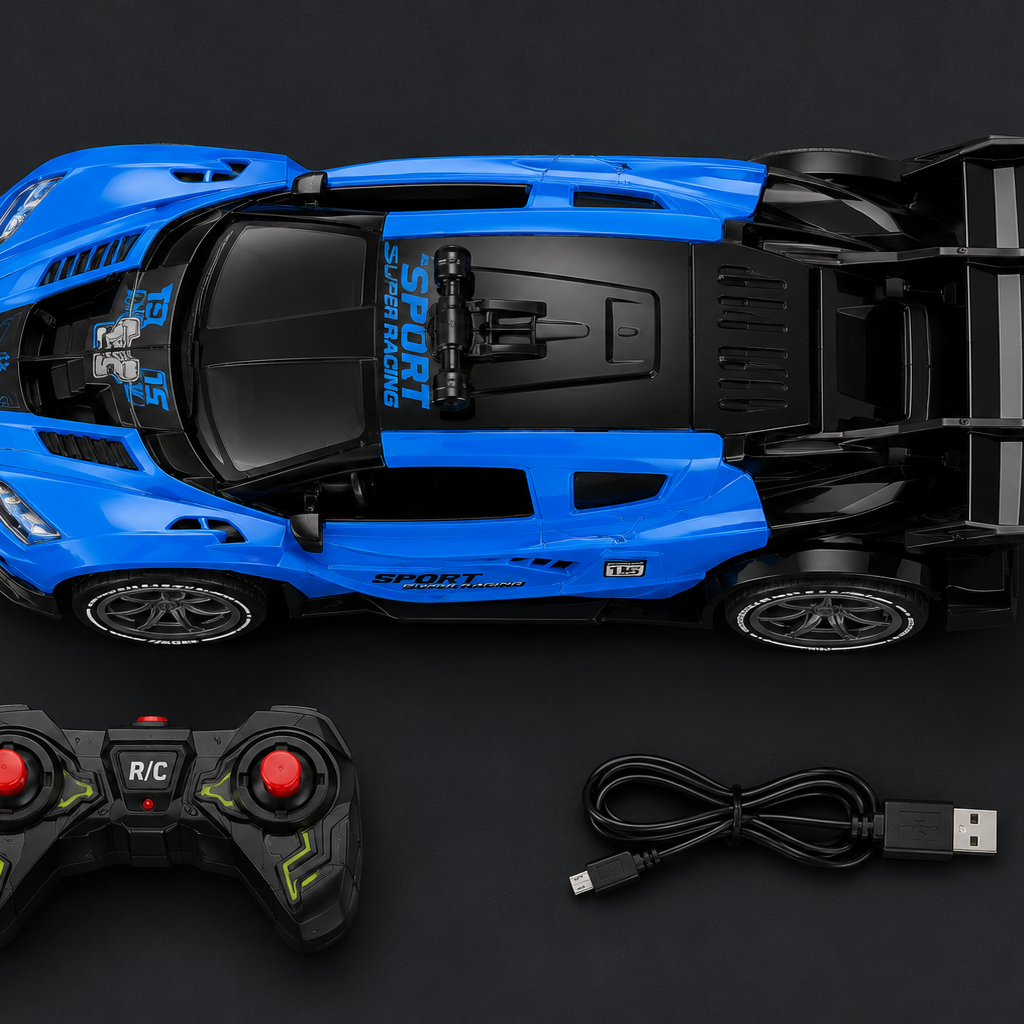 Blue Remote Control Sports Car