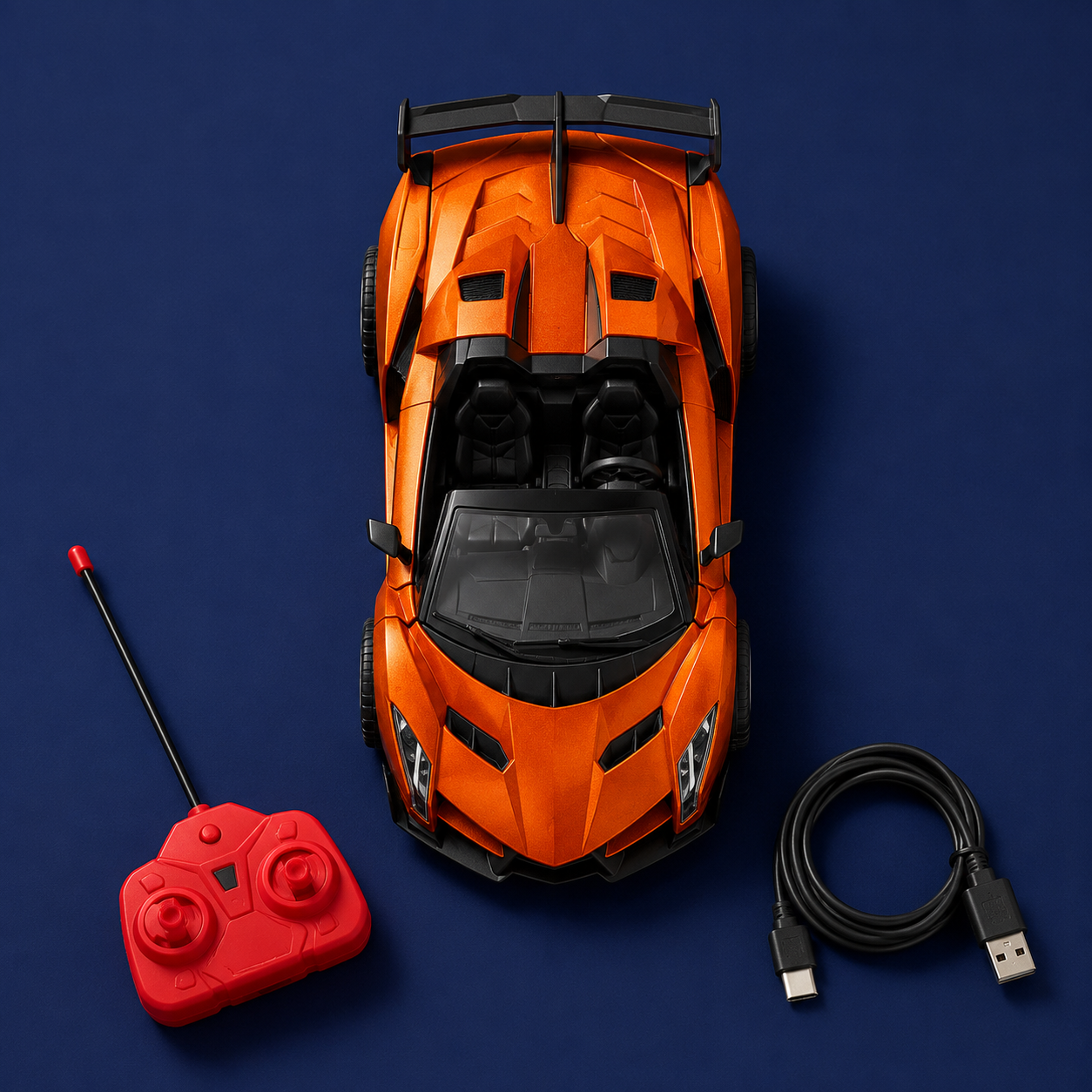 Racing Bull Orange Remote Control Car