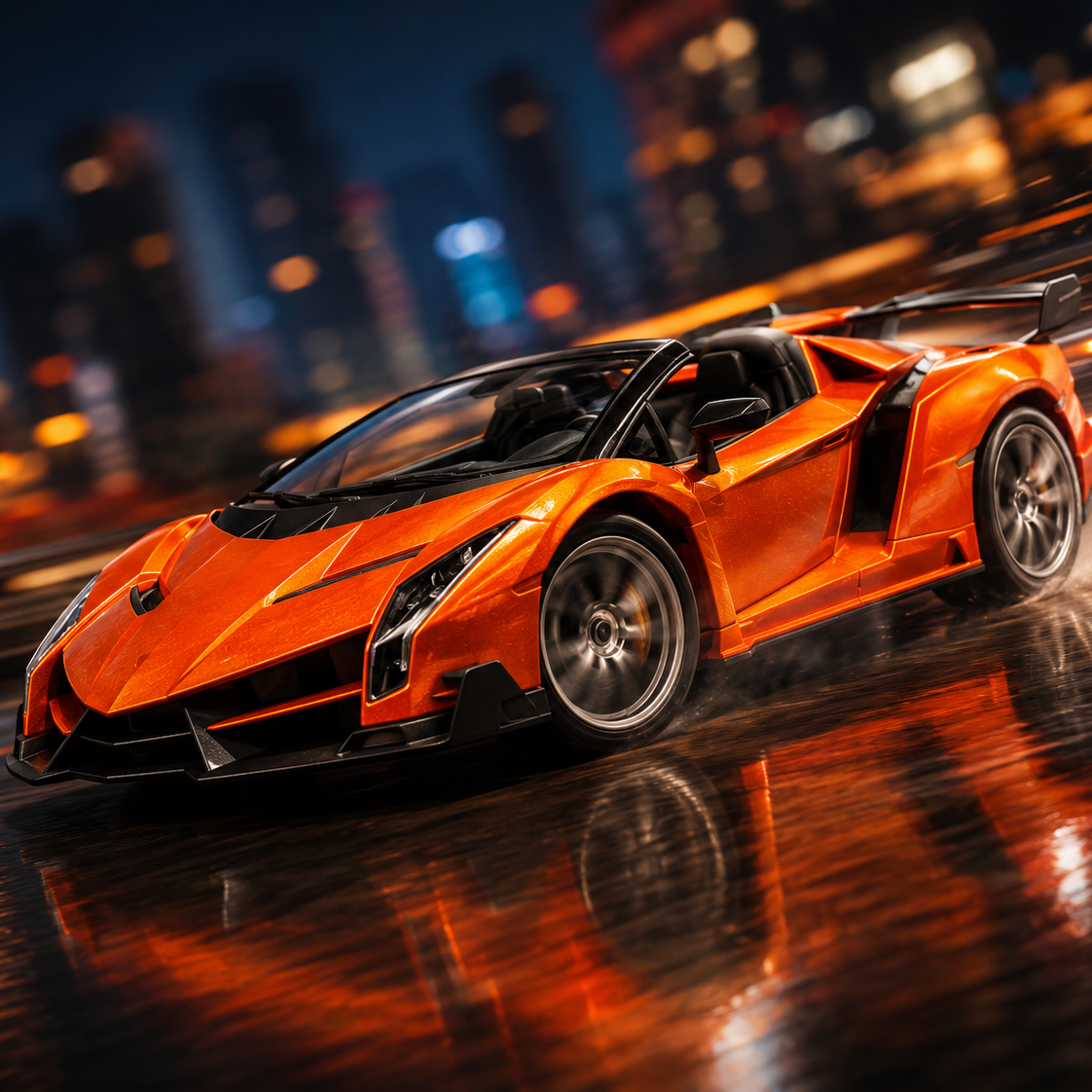 Racing Bull Orange Remote Control Car