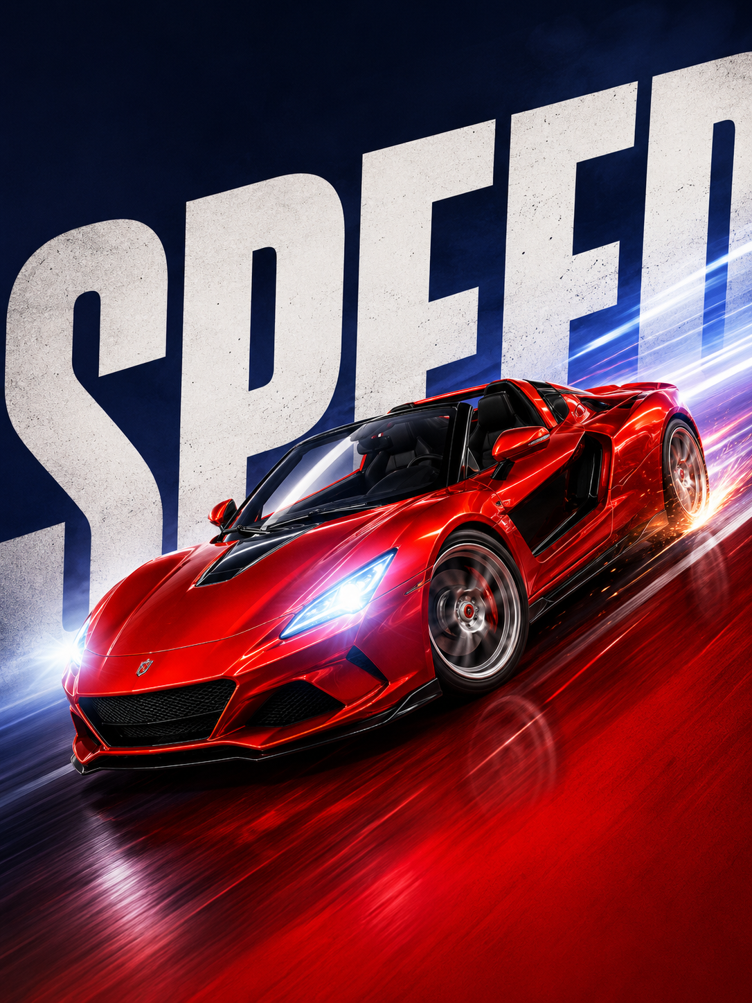 Premium High Speed Rechargeable RC Sports Car with LED Lights & Remote Control Toy for Kids | Buy Online in India