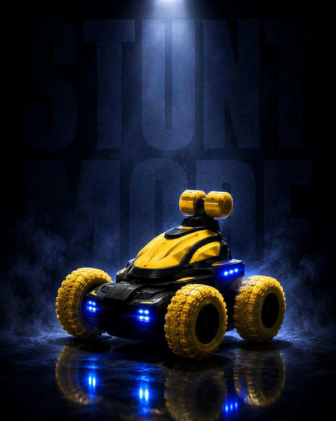Premium 360° Flip RC Stunt Car with LED Lights & 2.4GHz Remote Control | Rechargeable All-Terrain Toy for Kids | Buy Online in India
