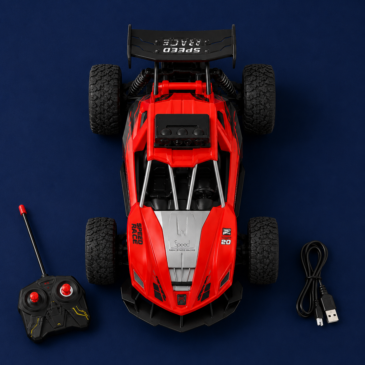 Premium High Speed Off-Road RC Buggy Car with Remote Control | All-Terrain Racing Car Toy for Kids | Buy Online in India