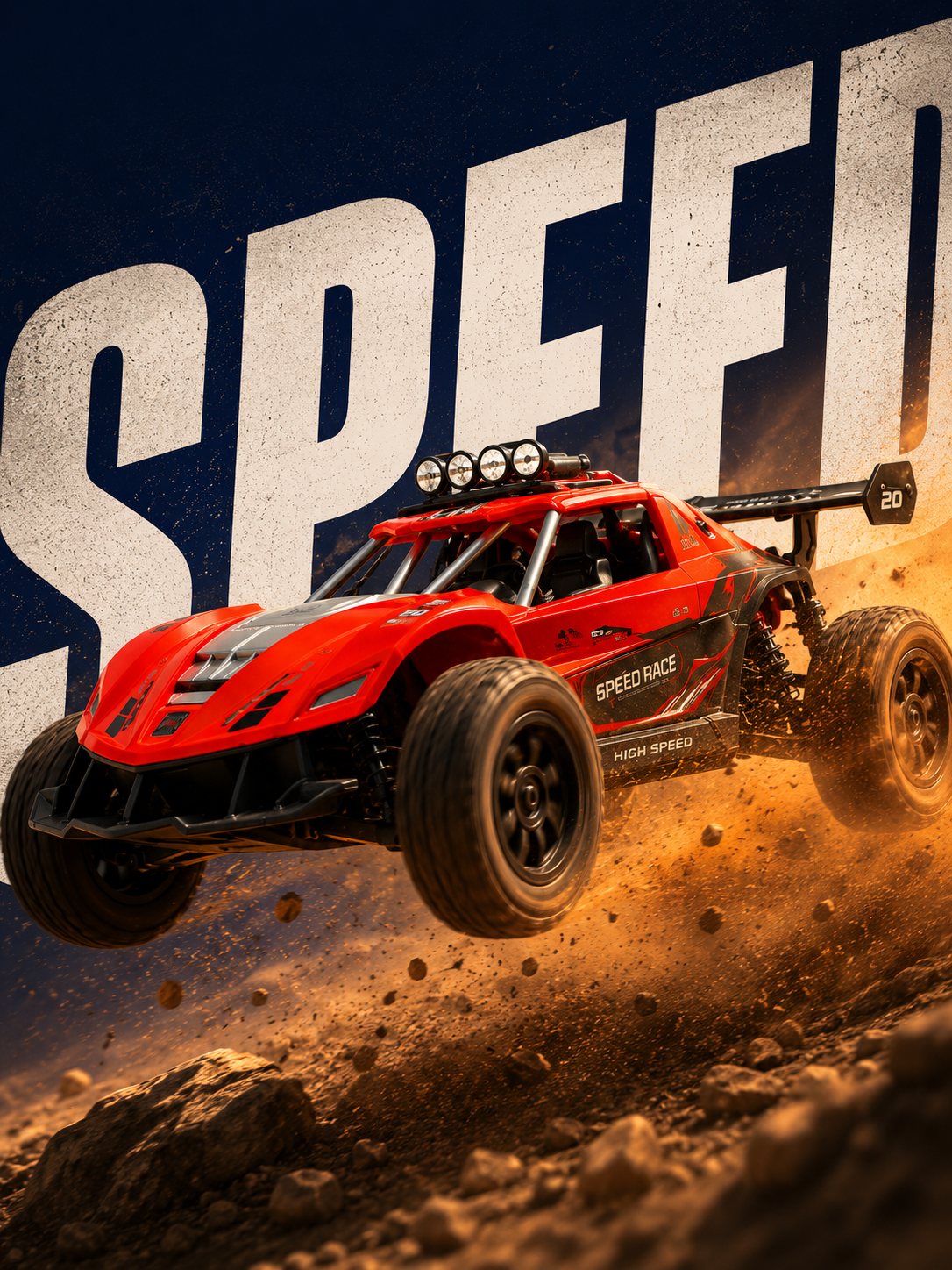 Premium High Speed Off-Road RC Buggy Car with Remote Control | All-Terrain Racing Car Toy for Kids | Buy Online in India