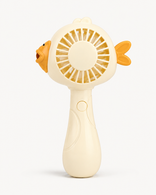 Premium Fish Mini Rechargeable Handheld Fan | Cute Portable USB Cooling Fan for Kids & Travel | Buy Online in India