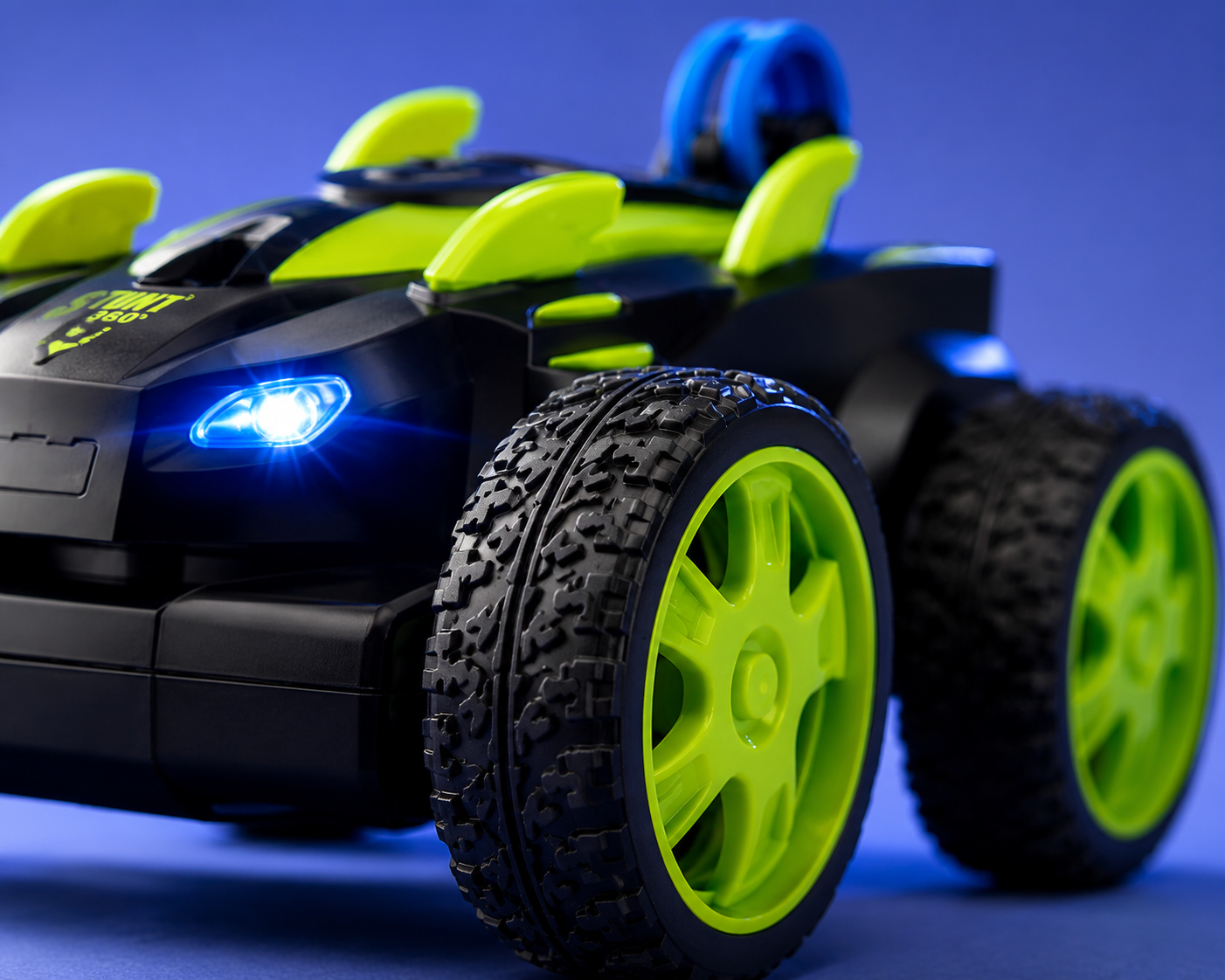 Premium 360° RC Stunt Car with LED Lights & Remote Control | High Speed Rechargeable Stunt Racing Toy for Kids | Buy Online in India