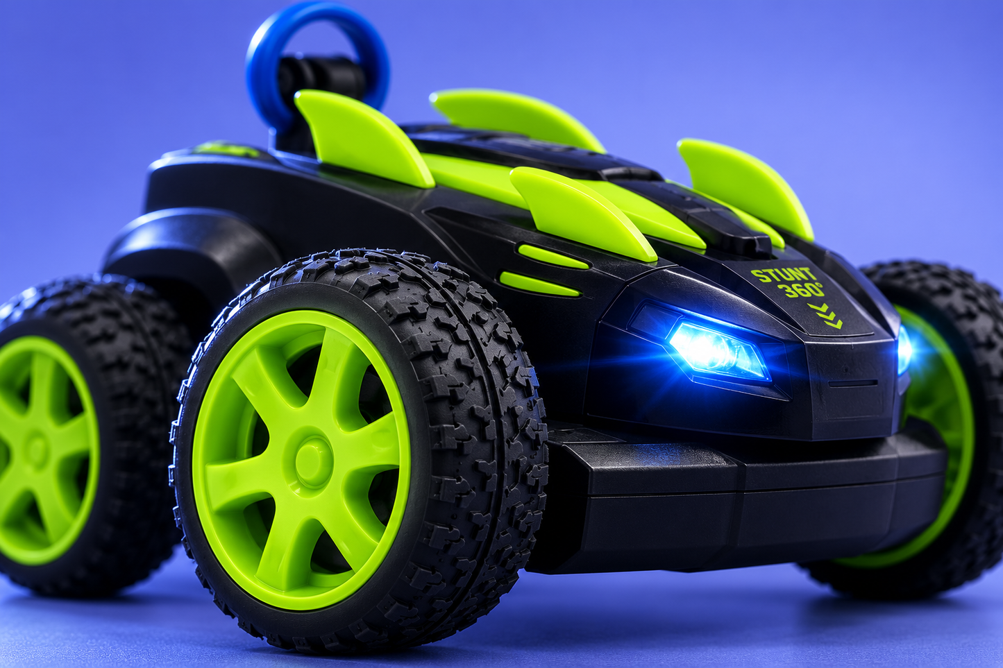 Premium 360° RC Stunt Car with LED Lights & Remote Control | High Speed Rechargeable Stunt Racing Toy for Kids | Buy Online in India