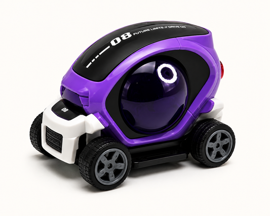 Premium Mini Cement Mixer Construction Truck Toy | Friction Powered Engineering Vehicle for Kids | Purple | Buy Online in India