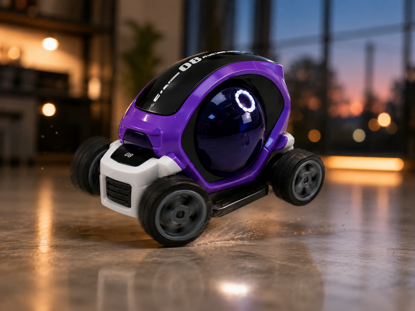 Premium Mini Cement Mixer Construction Truck Toy | Friction Powered Engineering Vehicle for Kids | Purple | Buy Online in India