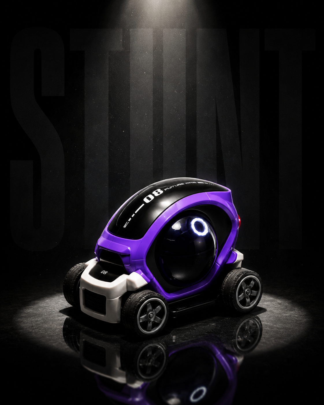 Premium Mini Cement Mixer Construction Truck Toy | Friction Powered Engineering Vehicle for Kids | Purple | Buy Online in India