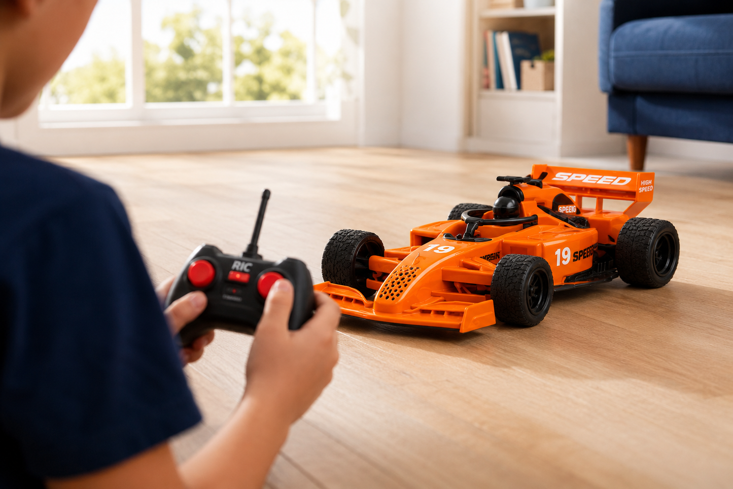 Premium 2.4GHz RC Formula Racing Car with Remote Control | High Speed Formula Race Car Toy for Kids | Orange | Buy Online in India