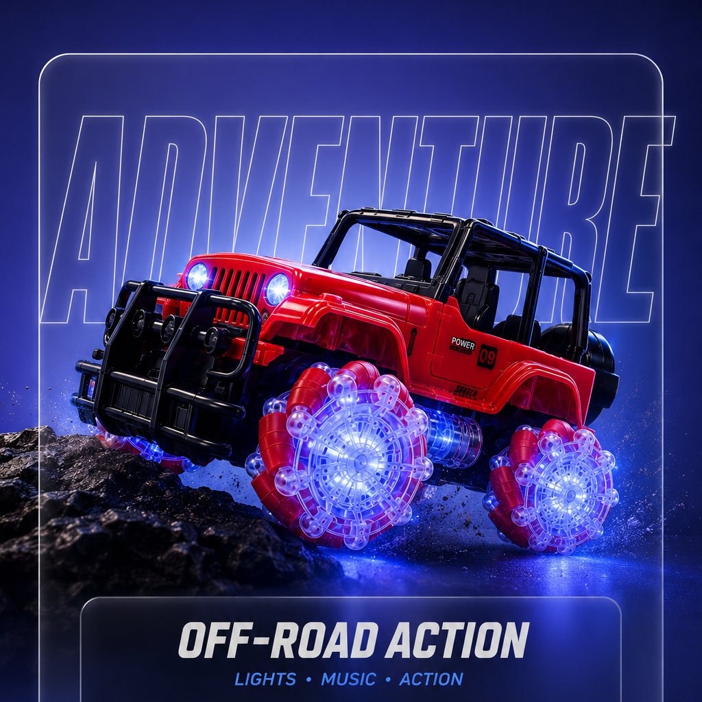 Adventure Off-Road Light Up Tyres Truck