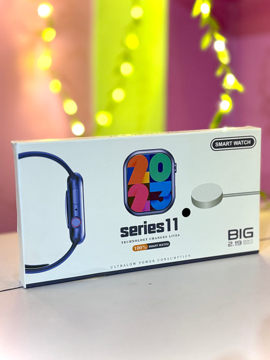 Series 11 Smart Watch – 2.19” Big HD Display | Bluetooth Calling | Health & Fitness Tracker | Ultra Low Power