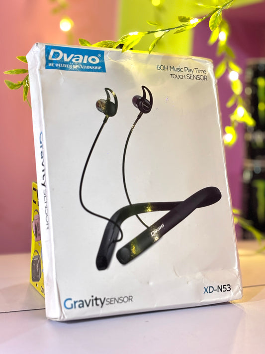 Dvaio XD-N54 Wireless Neckband – 60H Music Playtime | Touch Control Panel | HD Calling Mic | 13.2mm Drivers